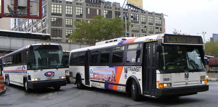 NJ Transit Flxible Metro D 1888 & Coach USA MCI 70917